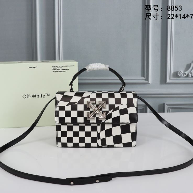 Off White Top Handle Bags - Click Image to Close